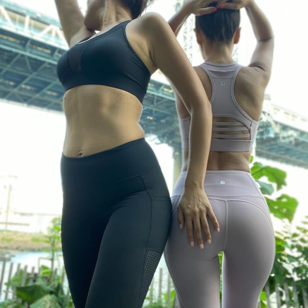 Yoga 2 Piece Suit Gym Leggings Sports Bra Set